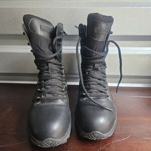 Reebok RB8874 Rapid Response Black Combat Tactical Boots Zipper Mens 7 W- W  9 W